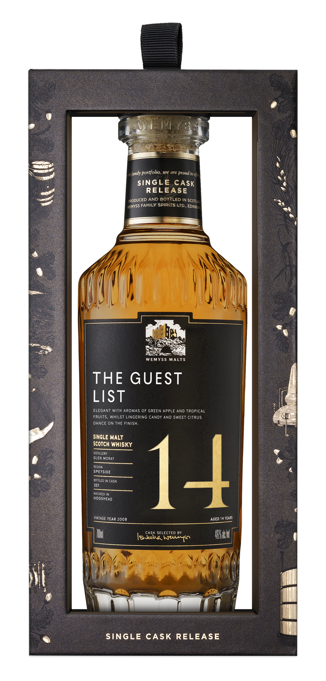 The Guest List | 14YO Glen Moray | 46% 70cl