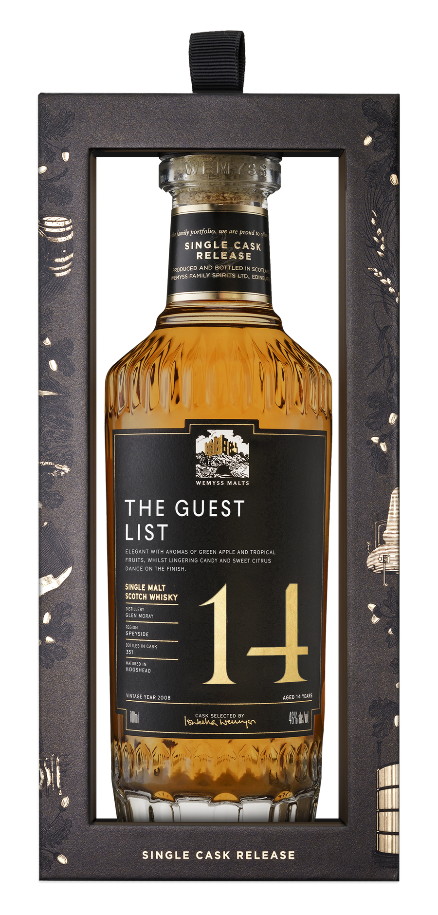 The Guest List | 14YO Glen Moray | 46% 70cl